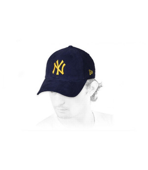 casquette NY velours bleu jaune Casquette Cord Pack 940 NY navy yellow